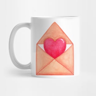 heart letter Mug